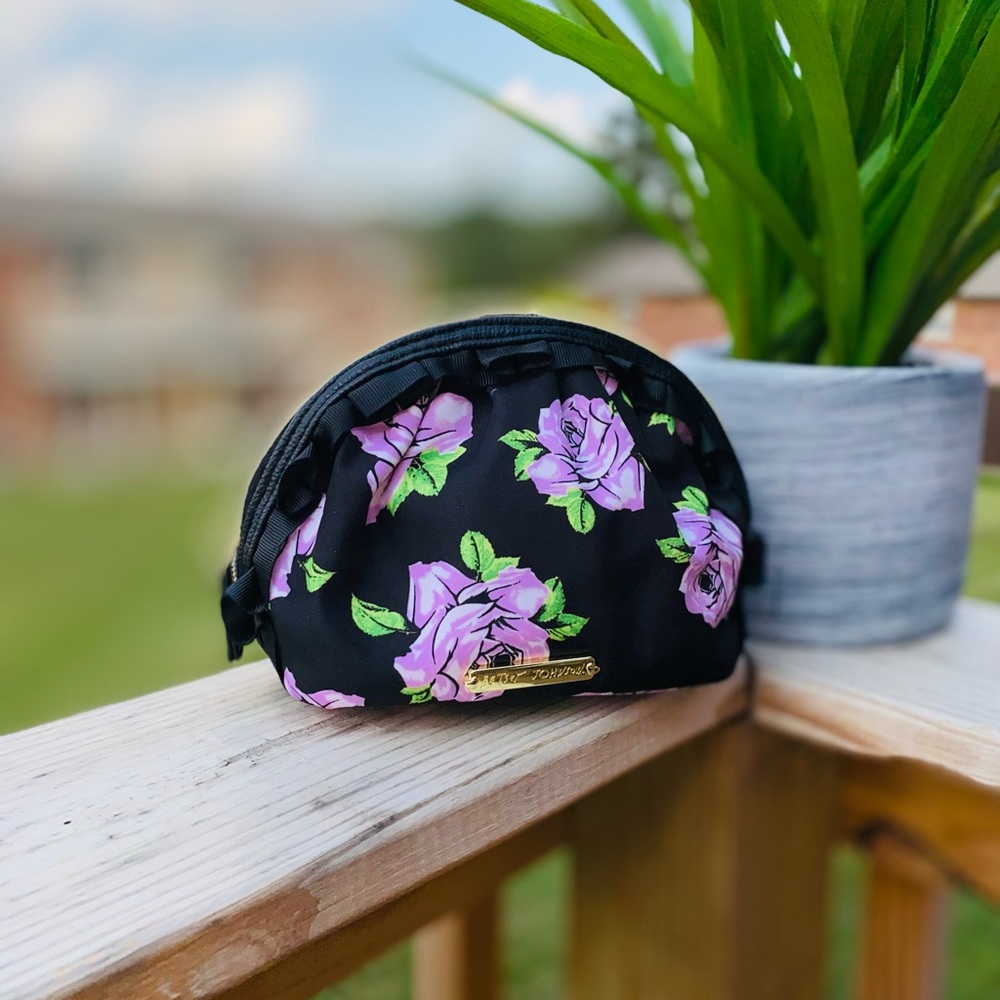 Floral Betsy Johnson makeup bag